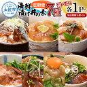 【ふるさと納税】【定期便】海鮮漬け丼の素(7種×各1~2P)セット サバ 鯖 タイ 鯛 ブリ 鰤 カンパチ マグロ 鮪 イカ カツオ 鰹 たたき 海鮮丼 新鮮 ...