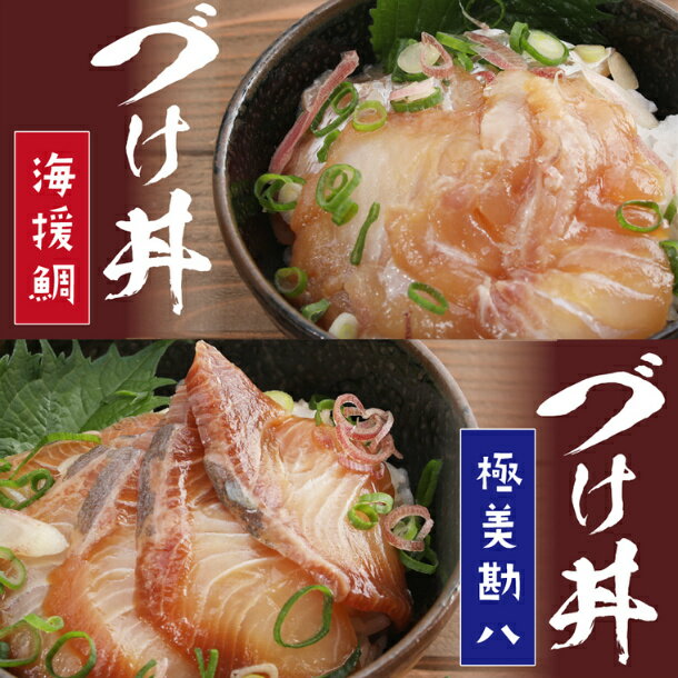 漬け丼 海鮮 勘八 ( カンパチ ) 鯛 ( たい ) 丼 セット 詰め合わせ 極美勘八 海援鯛 産地直送 お茶漬け 高知県 須崎市