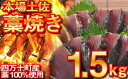 【ふるさと納税】【極上品】ワラ100%で香りが違う鰹タタキ1.5kg!葉ニンニク