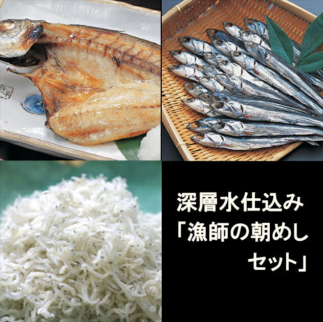 干物 3点 セット ( アジの開き ちりめんじゃこ ほたれ ) 深層水 仕込み 産地直送 高知県 須崎