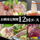 【ふるさと納税】 定期便 12回 1年間お届け! 新鮮 鮮魚 お刺身 産地直送 ブリ 鯛 カンパチ カツオ しまあじ （クラウドファンディング対象）