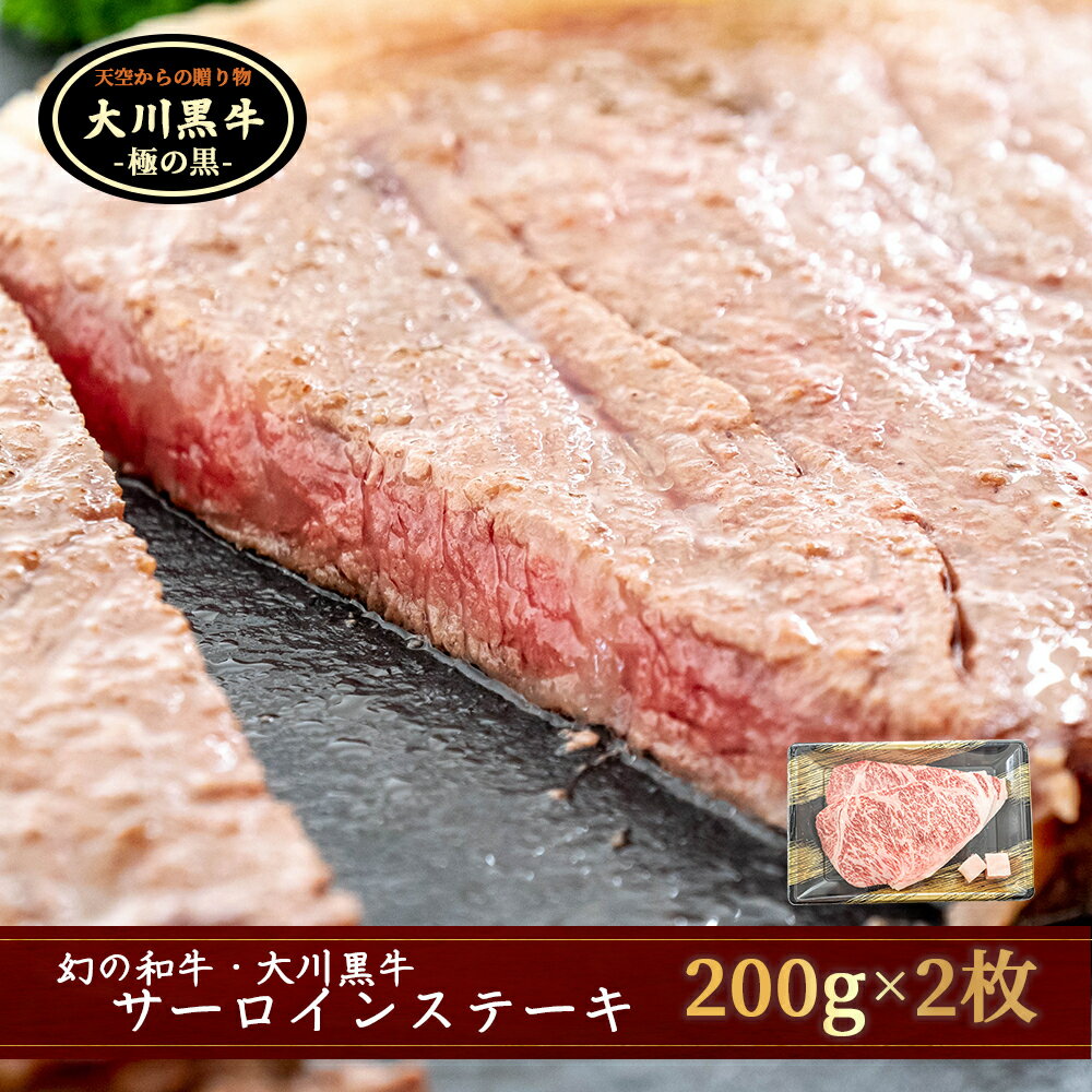 【ふるさと納税】 肉 牛肉 国産 黒毛 和牛 サーロイン ステーキ 400g 希少 幻の大川黒毛和牛 高知県 須崎市