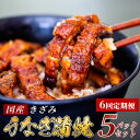 【ふるさと納税】 【6ヶ月連続定期便】国産 きざみ うなぎ 蒲焼き 5パック ( 冷凍 真空 小分け たれ 山椒 付き 肉厚 ウナギ 蒲焼 タレ付き うなぎ蒲焼...