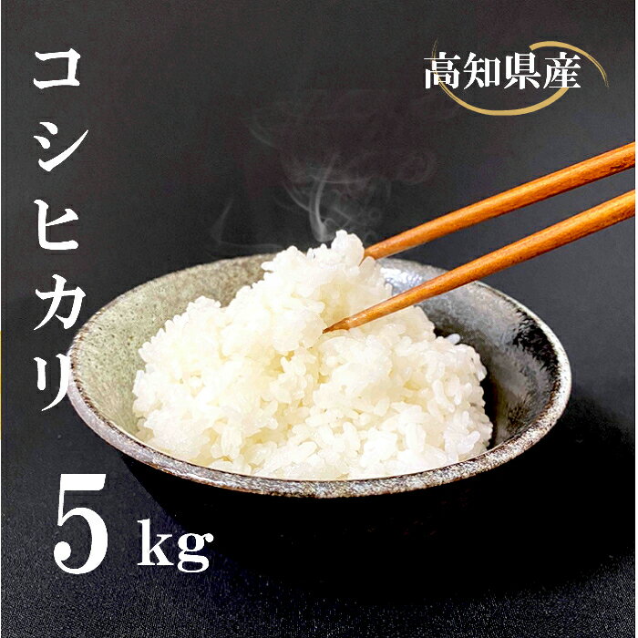 米 コシヒカリ 5kg 白米 ごはん お米 産地直送 食味鑑定士 厳選 高知県産 須崎市 NPO012