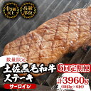 【ふるさと納税】 【定期便6回】土佐黒毛和牛サーロインステーキ 計3.96kg(660g×6ヶ月連続お届け) 2Wコース | 特撰 サーロイン肉 最上位等級 A...