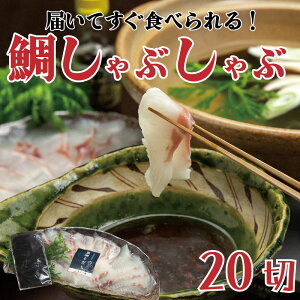 【ふるさと納税】 鯛 しゃぶしゃぶ 20切れ 出汁 鯛しゃぶ 鍋 高知県 須崎市