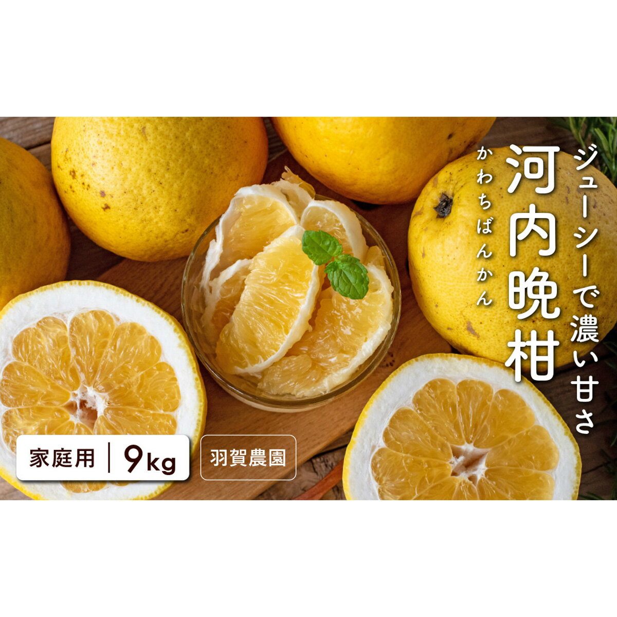 12位! 口コミ数「6件」評価「4.67」羽賀農園の河内晩柑9kg（家庭用）【高知県宿毛市小筑紫町田ノ浦産】