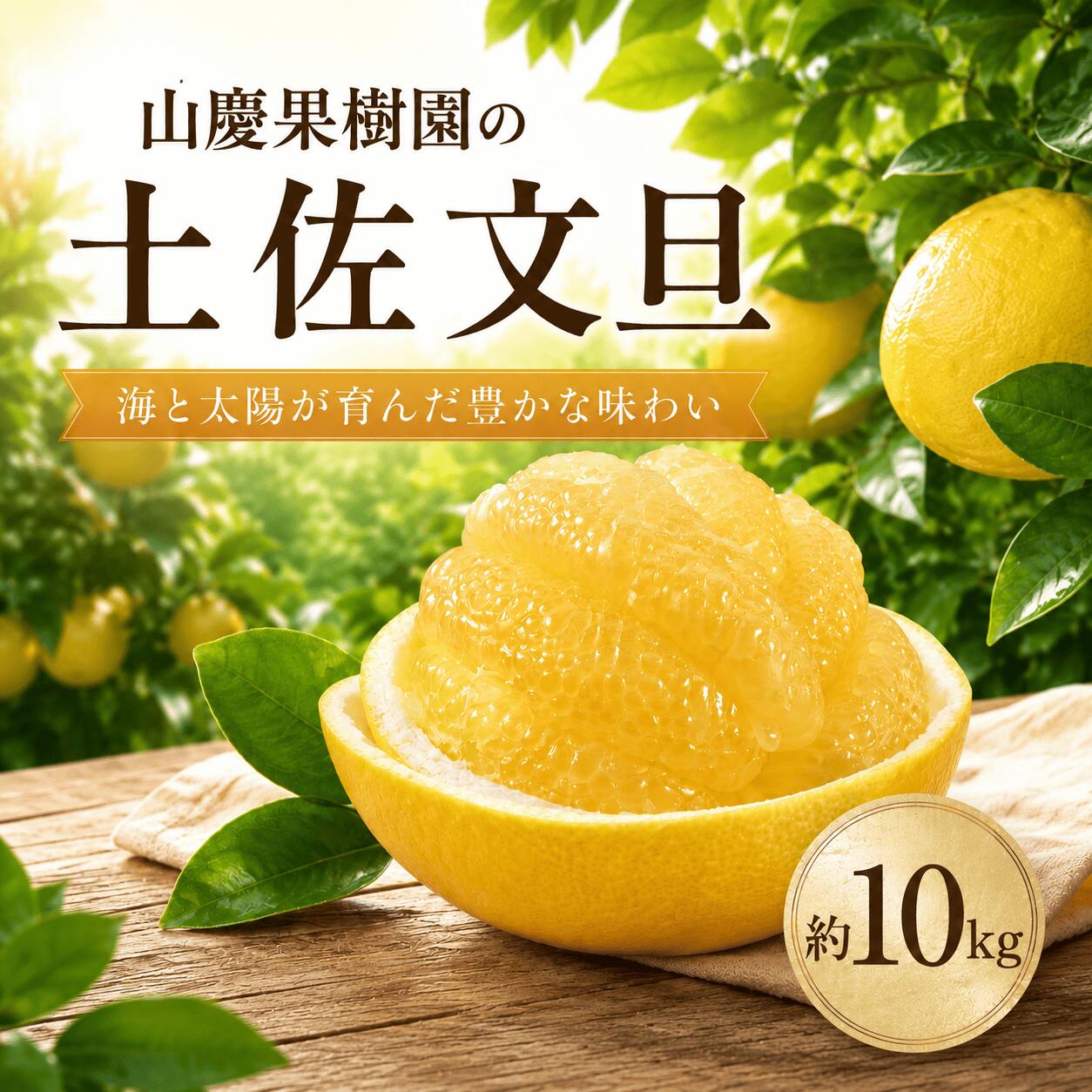 【ふるさと納税】土佐文旦 10kg 家庭用 贈答用 文旦 ぶんたん ブンタン 柑橘 かんきつ フルーツ 果物 みかん 高知県産 特産品 名産品 ギフト 贈り物 お歳暮 お中元 季節限定 旬 産地直送 農家直送 甘酸っぱい ジューシー ビタミンC 山慶果樹園 宿毛市 高知県