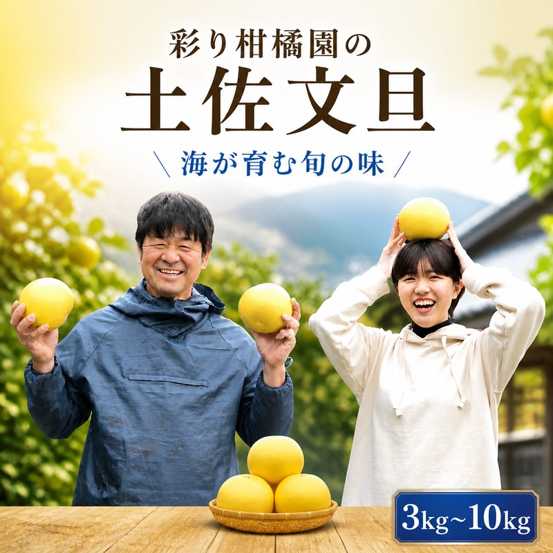 土佐文旦 3kg 5kg 10kg 家庭用 贈答用 フルーツ 果物 柑橘 ぶんたん ブンタン 高知県産 特産品 みかん類 贈答用 ギフト 贈り物 お歳暮 冬の味覚 果汁たっぷり 甘酸っぱい 産地直送 旬の果物 南国フルーツ 地域支援 返礼品 宿毛市 高知県 彩り柑橘園 10000円