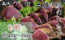 【ふるさと納税】土佐の生カツオのたたき2節（計約500g～550g）漁師町伝統タレ・にんにく・ネギ付（中）鰹 刺身 高知 タタキ 15000円【R00370】