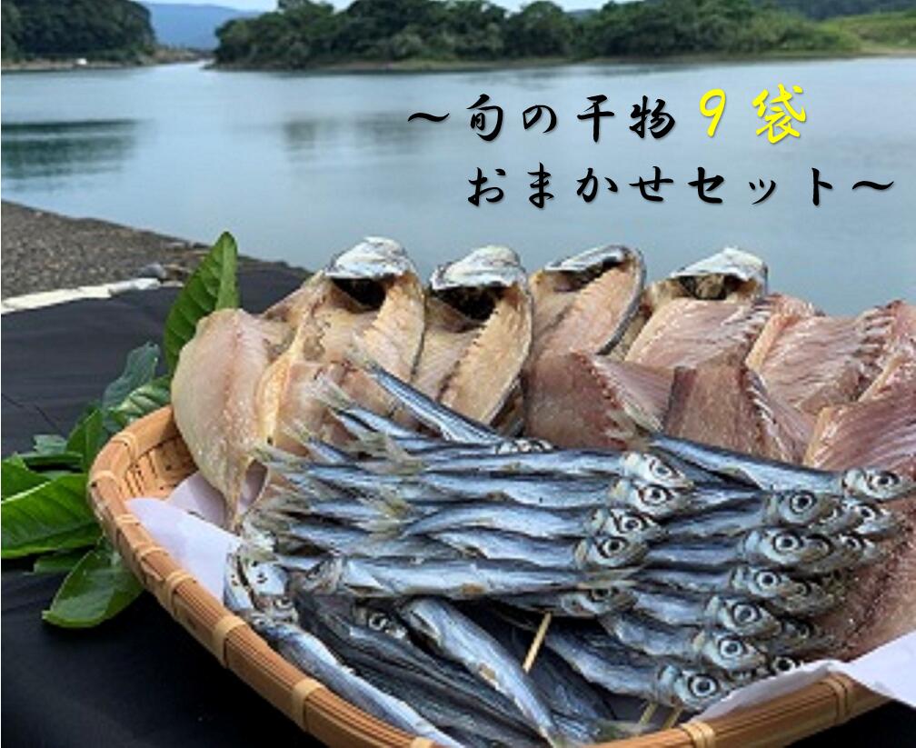 【ふるさと納税】旬の干物9袋おまかせセット 無添加 お楽しみ 干し魚 健康食品 おかず 惣菜 おつまみ 干物 国産 セット ひもの 干物 おまかせ 詰め合わせ お楽しみ セット 旬 季節の干物 冷凍…