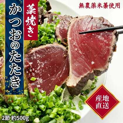 藁焼き かつおのたたき 冷凍 2節 500g（3～4人前） 高知 カツオ 一本釣り 鰹 土佐 送料無料 お中元 お歳暮 15000円【R00821】