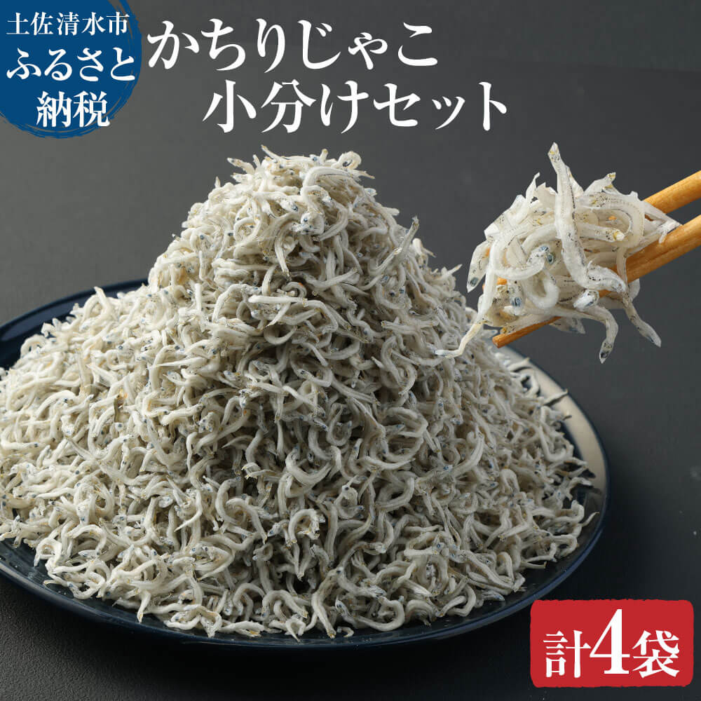 浜口海産物店のかちりじゃこ(60g× 4袋)小分けセット シラス 釜揚げ しらす丼 ちりめん丼 高知県 土佐清水市 送料無料 しらす シラス 釜揚げしらす かちりじゃこ カチリジャコ ふるさとのうぜい 故郷納税 返礼品 [R00016]