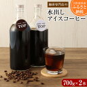 【ふるさと納税】珈琲専門店の水出しアイスコーヒー 添加物不使用（700ml×2本）珈琲 カフェ コーヒー カフェオレ 香り 飲みやすい おいしい おすすめ 飲料 無添加 お取り寄せ ギフト 高知県 土佐清水市 故郷納税 ふるさとのうぜい 返礼品 高知 送料無料 【R00219】