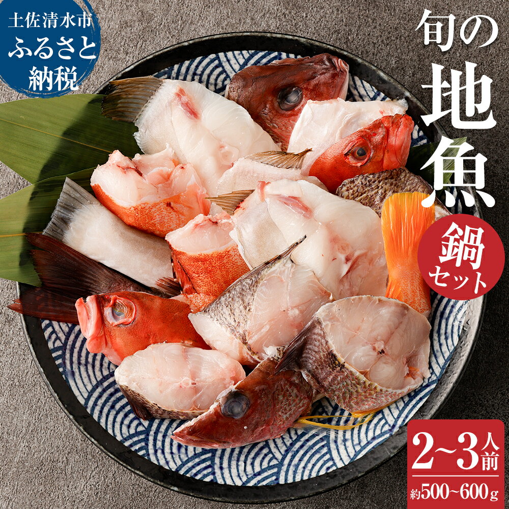 【ふるさと納税】旬の地魚おまかせ3種 鍋セット500g～600g（2人～3人前）お楽しみ 海鮮鍋 切り身 カット魚 魚 真空パック 海鮮 鍋 セット 詰め合わせ 豪華 海の幸 魚介 シーフード 土佐清水市 高知 ふるさとのうぜい 故郷納税 返礼品【R00281】