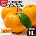 【ふるさと納税】【令和8年発送】 ぽんかん10kg(谷川果樹園)デコポンの親 みかん 蜜柑 ミカン 不知火 しらぬい 柑橘 ポンカン フルーツ オレンジ 果物...