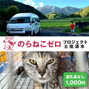 【ふるさと納税】のらねこゼロプロジェクト 一口 1,000円(300円分)返礼品なし 保護猫 ネコ 猫 ねこ 動物 保護 愛護 TNR活動応援 支援 寄付 殺処...
