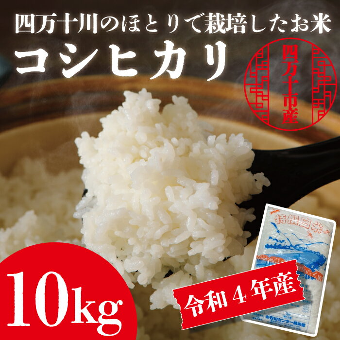 【ふるさと納税】22-951．【令和4年産】最後の清流「四万十川」のほとりで栽培したお米！四万十市産コシヒカリ10kg（5kg×2袋）【2022年9月上旬より順次発送】 お米 米 コシヒカリ こしひかり 旨み 粘り ツヤ 歯ごたえ10kg 高知 四万十 オススメのサムネイル