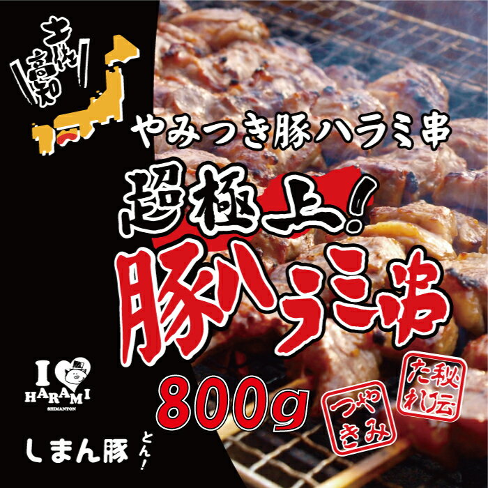 4位! 口コミ数「0件」評価「0」R5-039．秘伝のタレに漬け込んだ「しまん豚(とん)」のやみつき豚はらみ串10本(約800g)セット 四万十 しまんと オススメ おすすめ･･･ 