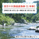 【ふるさと納税】22-113．四万十川漁協遊漁券（1年券）遊漁券 釣り フィッシング バッジ アウトドア 漁 体験 魚 チケット 四万十川 自然 天然 採捕可能 川魚 鮎 あゆ 鰻 うなぎ アメゴ モクズガニ 高知 四万十 四万十市 しまんと 送料無料【令和5年4月1日～令和6年3月31日】