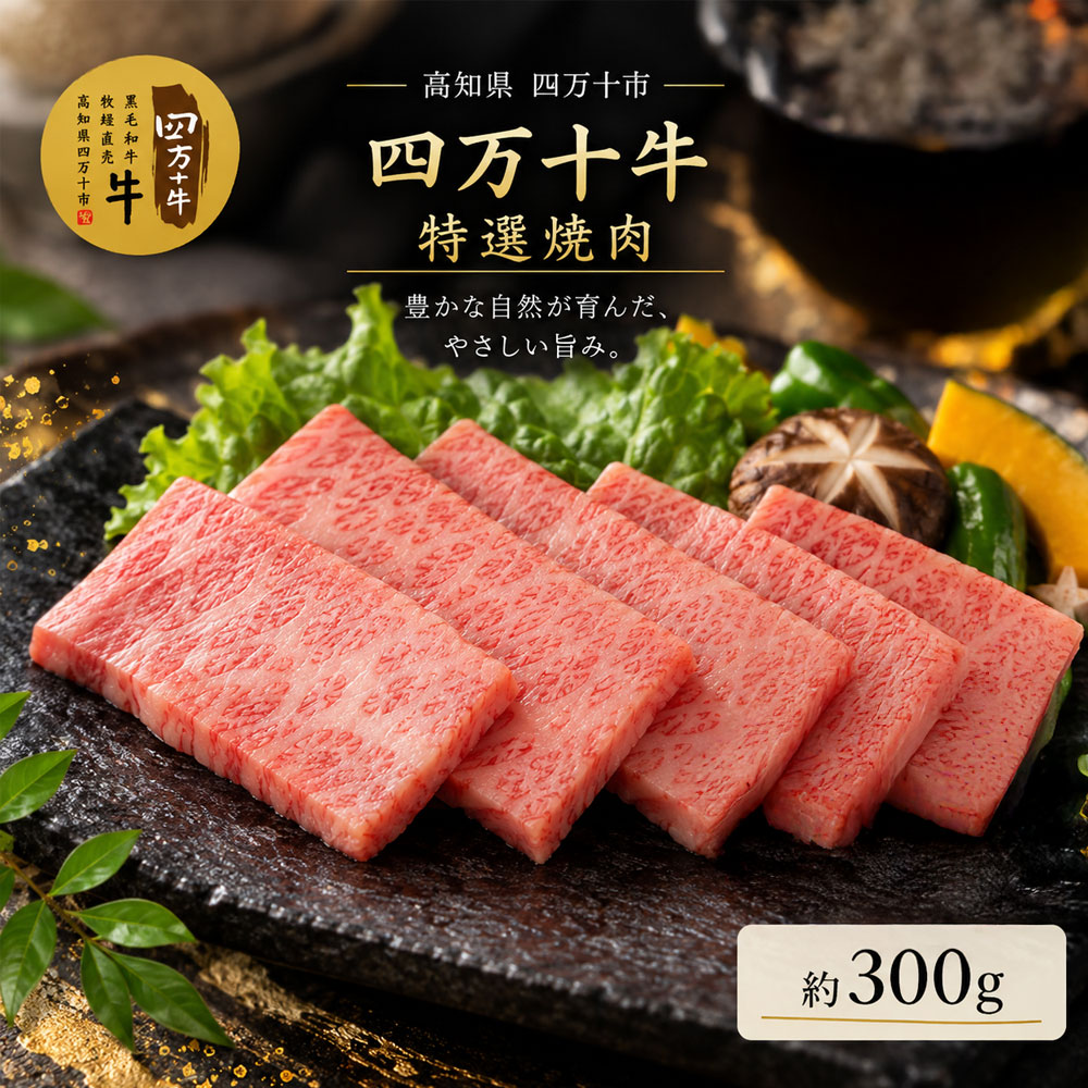 幻のメス牛 四万十牛特選焼肉(約300g) 国産 高知 しまんと 四万十 四万十牛 メス牛 お取り寄せ 牧場直売 肉 牛肉 黒毛和牛 ご褒美 焼肉 リブロース 肩ロース バーベキュー BBQ