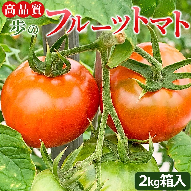 【ふるさと納税】高品質！歩のフルーツトマト 約2kg 箱入り 先行予約 - 野菜 とまと 数量限定 贈答用 贈り物 ギフト …