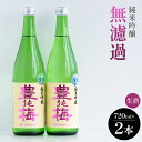 【ふるさと納税】純米吟醸無濾過生酒 720ml×2本 - お酒 とよのうめ 日本酒 アルコール フルーティー 飲物 飲み物 飲料 晩酌 16度 お酒好き 特産品...