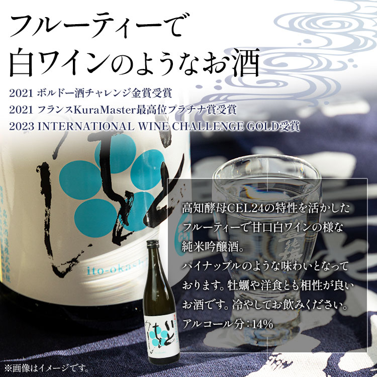 【ふるさと納税】白ワインのようなお酒！純米吟醸 いとをかし 生酒 720ml×6本 - お酒 日本酒 さけ 甘口 地酒 アルコール フルーティー 晩酌 高木酒造 高知県 香南市 【冷蔵】gs-0085