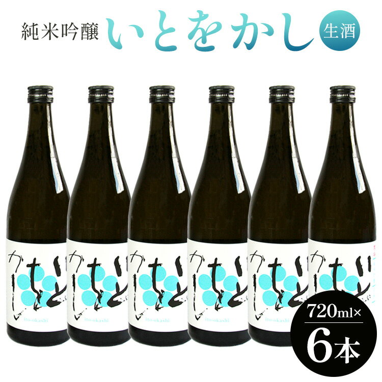 【ふるさと納税】白ワインのようなお酒！純米吟醸 いとをかし 生酒 720ml×6本 - お酒 日本酒 さけ 甘口 地酒 アルコール フルーティー 晩酌 高木酒造 高知県 香南市 【冷蔵】gs-0085