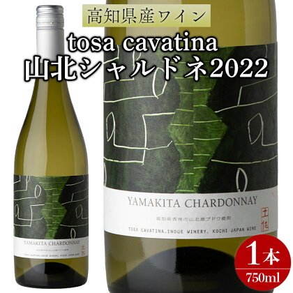 高知県産ワイン tosa cavatina 山北シャルドネ2022 (750ml×1本) - 白 ワイン 辛口 お酒 さけ アルコール ボトル 瓶 おしゃれ プレゼント ギフト 贈り物 お祝い 御祝 内祝い 送料無料 高知県 香南市【冷蔵】 iw-0004