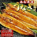 【ふるさと納税】高知県産養殖うなぎ蒲焼 20尾(合計約4400g)- 土用の丑の日 鰻 ウナギ 蒲焼き かば焼き かばやき うな丼 うな重 ギフト お礼 御礼 ...