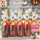 【ふるさと納税】【7日程度で発送】ジンジャーシロップ 200ml×5本 - スピード発送 赤生姜 ショウガ おすそ分け 特産品 ジンジャーエール 調味料 手作り...