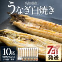 【ふるさと納税】【7日程度で発送】数量限定 うなぎ 白焼き 100g〜120g×10尾(合計1kg以上)蒲焼きタレ付き - スピード発送 国産 鰻 ウナギ 有頭...