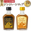 【ふるさと納税】<選べる定期便>Craft GingerS&M ジンジャーシロップ 2種類 1回あたり計400ml(200ml×2本) 1ヶ月毎 3回 6回 1...