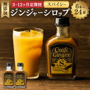【ふるさと納税】<選べる定期便>Craft GingerS 大人辛い ジンジャーシロップ 1回あたり計400ml(200ml×2本) 1ヶ月毎 3回 6回 12...
