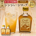 【ふるさと納税】<選べる定期便>Craft GingerM ふんわり生姜香る ジンジャーシロップ 1回あたり計400ml(200ml×2本) 1ヶ月毎 3回 6...