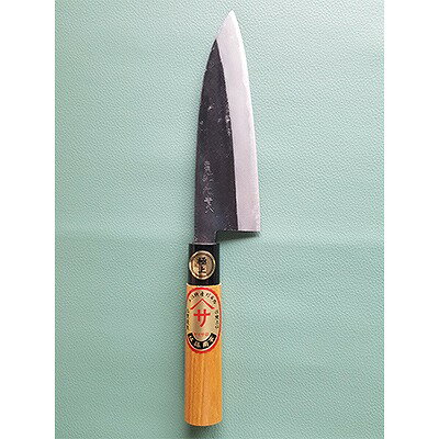 黒打舟行包丁(両刃)約16.5センチ 青紙鋼【キッチン用品・包丁】<コロナ 緊急支援品>