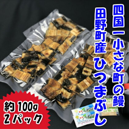 ◇冷凍◇　〜四国一小さなまち〜　田野町産うなぎのひつまぶし（2パック）タレ・山椒・ワサビ付き ひつまぶし 100g×2パック うなぎ 鰻 ウナギ 国産 高知県産 特製タレ 冷凍 配送 高知 ふるさとのうぜい 故郷納税 10000円 返礼品