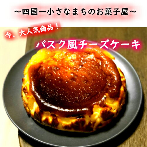 〜四国一小さなまちのお菓子屋〜 大人気商品! bon appetit(ボナペティ)バスク風チーズケーキ ≪4〜6人用≫ 直径18cm バスクチーズケーキ チーズケーキ ケーキ デザート スイーツ おやつ お菓子 おいしい ふるさとのうぜい 故郷納税 高知 10000円 返礼品