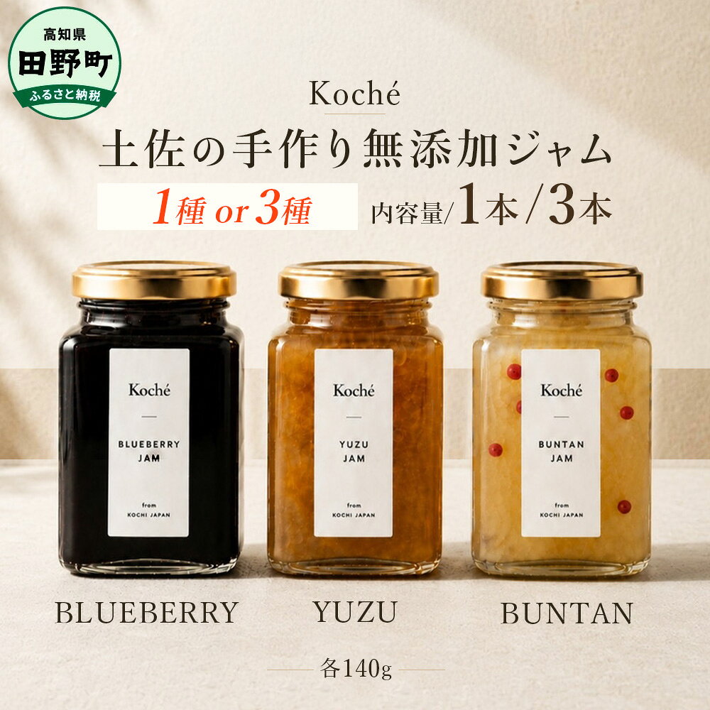 土佐の手作り無添加ジャム 選べる味 内容量 ブルーベリー ゆず 文旦 各140g 果物 フルーツ 無添加 朝食 食パン トースト ヨーグルト スイーツ トッピング 柚子 ユズ ぶんたん プレゼント 常温配送 高知 返礼品 故郷納税 ふるさとのうぜい 田野町
