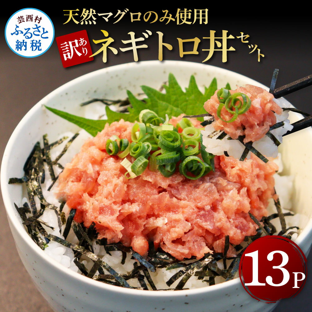 【ふるさと納税】訳あり 天然マグロのねぎとろ丼セット (70g×13パック) 簡易包装 ご自宅用 訳アリ わけあり 高知県 返礼品 12000円 海鮮 天然 まぐろたたき まぐろ ネギトロ丼 海鮮丼 お寿司 軍艦巻き 手巻寿司 便利 かんたん 小分け 13人前･･･