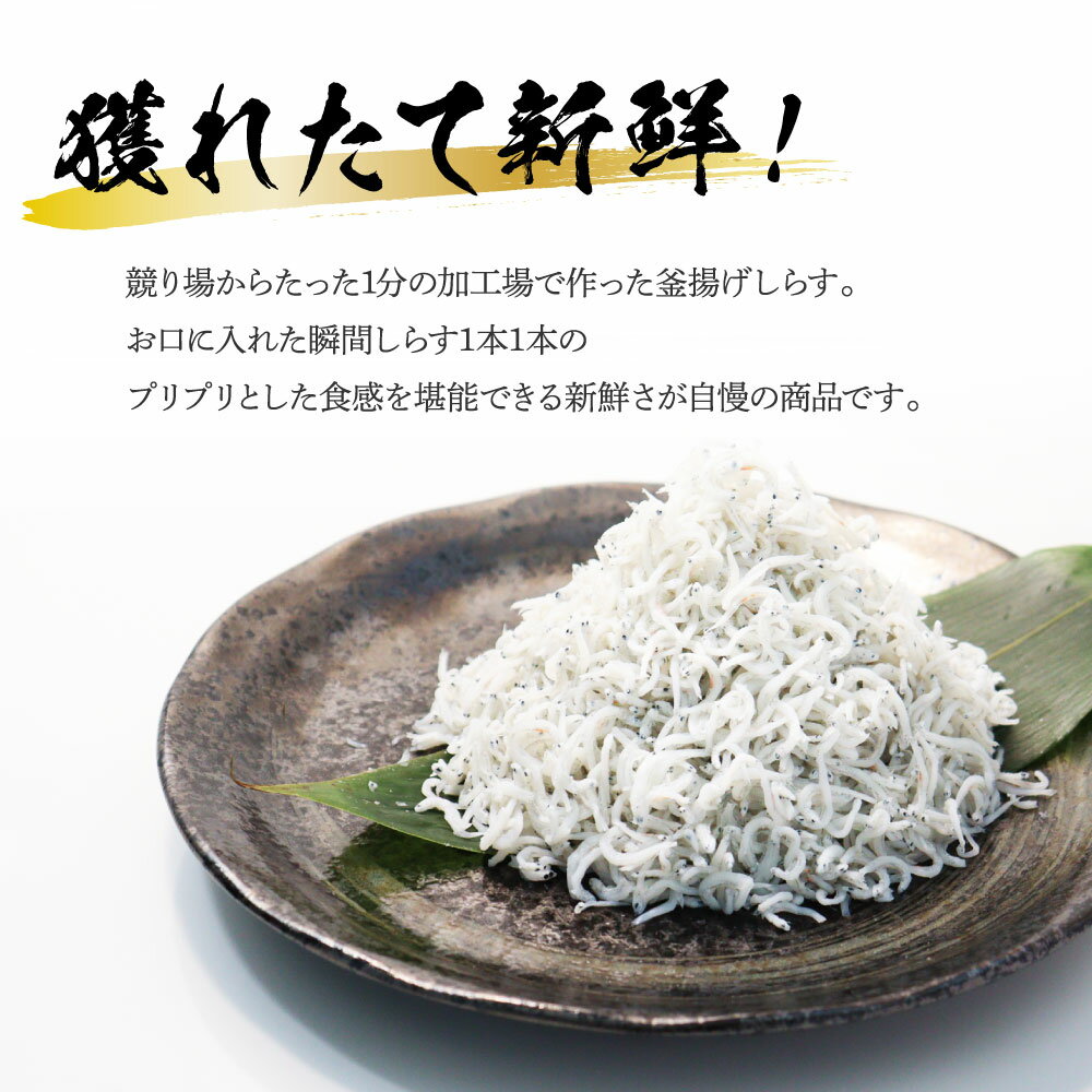 【ふるさと納税】高知県産釜揚げしらす（50g×8パック）しらす シラス 小分け 国産 釜揚げ しらす丼 海鮮丼 ゆずつき お茶漬け ごはん 軍艦巻き 寿司 8人前 冷凍 高知県 返礼品 6000円