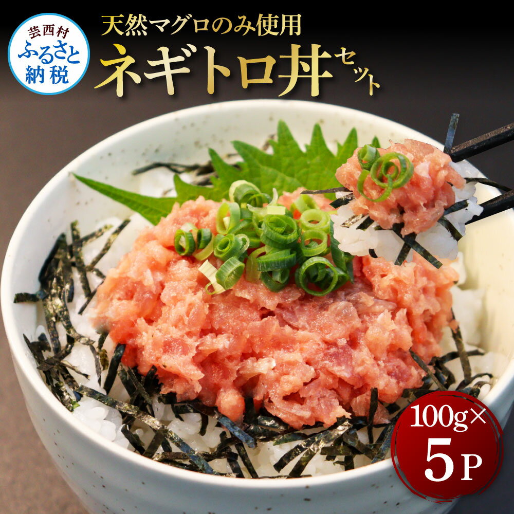 【ふるさと納税】天然マグロのタタキ丼セット (100g×5パ