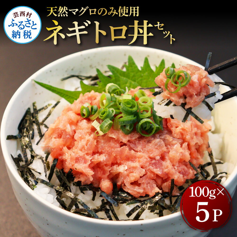 【ふるさと納税】天然マグロのタタキ丼セット (100g×5パック) 500g マグロ まぐろ 鮪 まぐろたたき ネギトロ ねぎとろ 小分け パック 個装 ネギト...