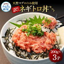 【ふるさと納税】訳あり 天然マグロのタタキ丼セット (200