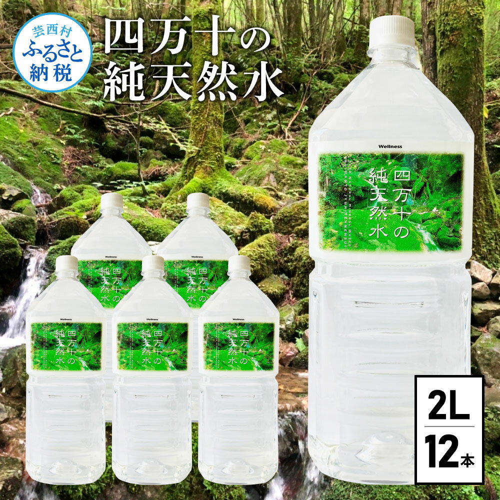 12位! 口コミ数「0件」評価「0」四万十の純天然水 2L×6本 2ケース 水 天然水 軟水 ナチュラルミネラルウォーター 9000円 モンドセレクション金賞受賞 健康 おいし･･･ 