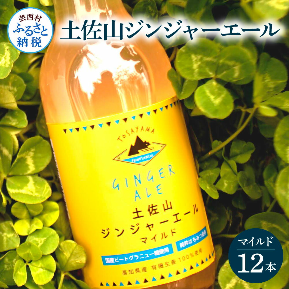 土佐山ジンジャーエールマイルド12本セット ジンジャーエール マイルド 飲み物 セット お歳暮 御歳暮 ギフト ドリンク 大人 ジンジャー ジュース 炭酸飲料 美味しい おいしい 贈り物 故郷納税 19000円 ふるさとのうぜい 高知県産 生姜 芸西村 返礼品