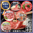 【ふるさと納税】南国土佐のメガ鍋袋 5種2.5kgすき焼き しゃぶしゃぶ 送料無料 最高級ランク 高知県産特産品 和牛 A5 牛肉 豚肉 鶏肉 福袋 ギフト 【SaNeYam】
