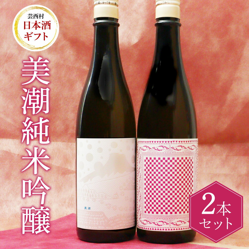 美潮 純米吟醸2本セット 高知県 芸西村 返礼品 日本酒 お酒 仙頭酒造 ふるさと納税限定 720ml 飲み比べセット のみくらべ 雄町 きたしずく お祝い 贈答品 箱入り ギフト 贈り物 プレゼント 送料無料 お取り寄せ 飲みやすい甘口 果実味 お中元 御中元 のし