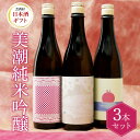 【ふるさと納税】 美潮 純米吟醸3本セット 高知県 芸西村 返礼品 日本酒 お酒 仙頭酒造 ふるさと納税限定 720ml 飲み比べセット のみくらべ 雄町 きた...
